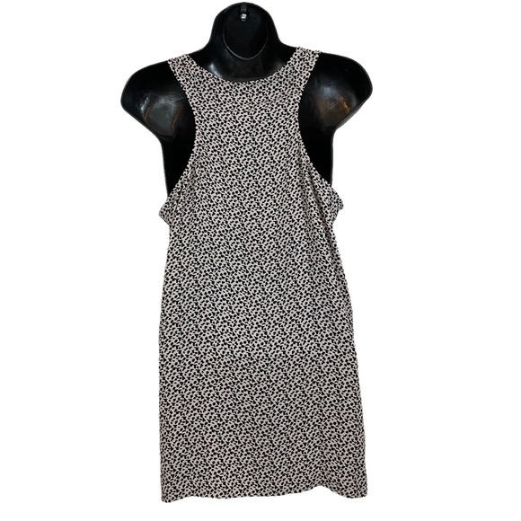 CABI flowy racerback tunic tank beige and black leopard print crepe de c… - Picture 2 of 7